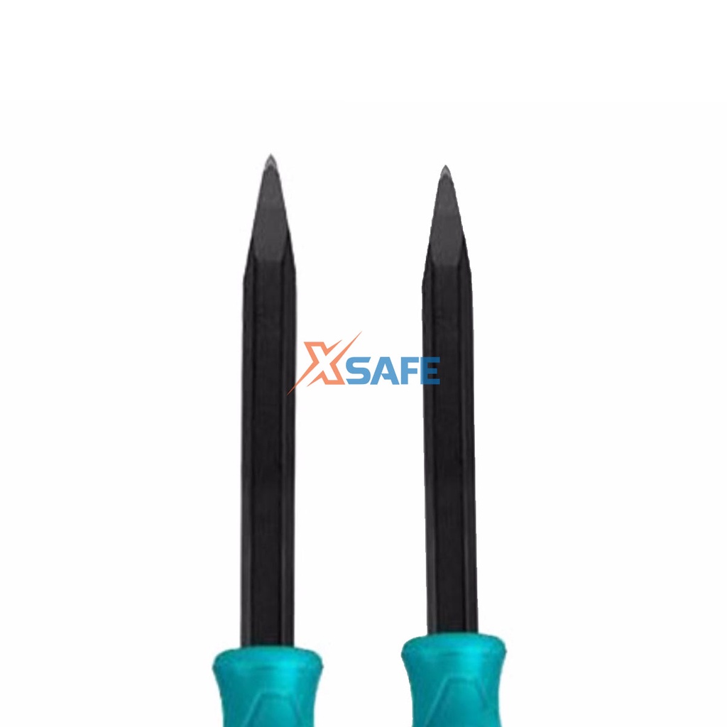 Đục bê tông nhọn TOTAL THT4221026 Đục cầm tay thép carbon 45# cao cấp, chắc chắn, bền bỉ, chịu lực tốt - [Xsafe]