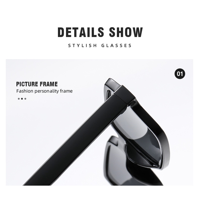 Kính Mát Gọng Vuông Thiết Kế Đơn Giản Thời Trang