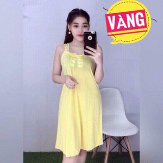 Đầm ngủ thun lạnh kiểu bản ren nhiều màu, nhiều ki