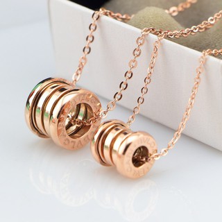 Dây chuyền inox nhỏ mở rộng cổ điển bvlgari