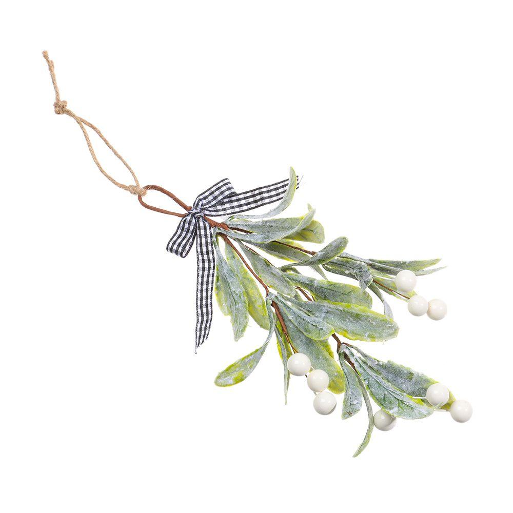 ☋PREVA☊ Wall Hanging Pendants Imitation Plants Home Christmas Wreaths Decor Artificial Mistletoe New Glitter Wedding Decorations Frosted Sprigs Garlands