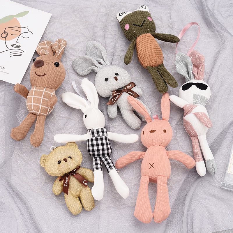 Móc khóa thú nhồi bông,móc chìa khóa,móc treo ba lô,túi xách cực xinh HA1688