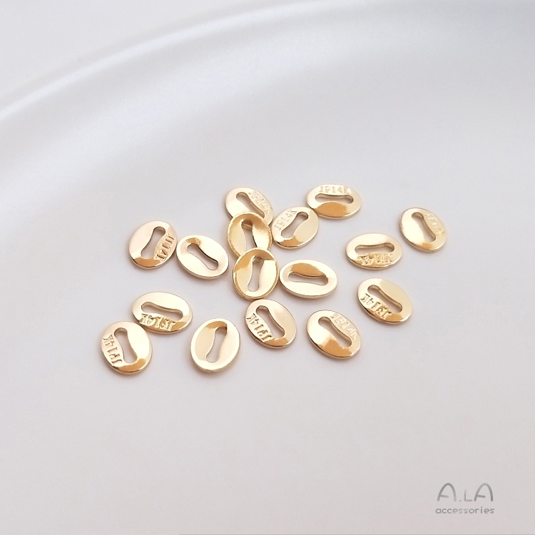 Bộ 10 Khóa Cài Đầu Nối Thẻ Nhớ 8 Chữ Cái Mạ Vàng Bạc 14k18K Trang Sức diy