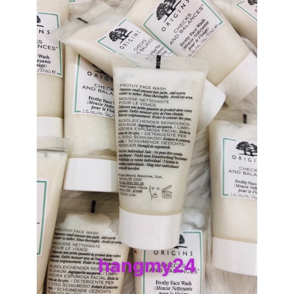 Sữa rửa mặt sáng da Origins Check & Balances™ 15ml-30ml