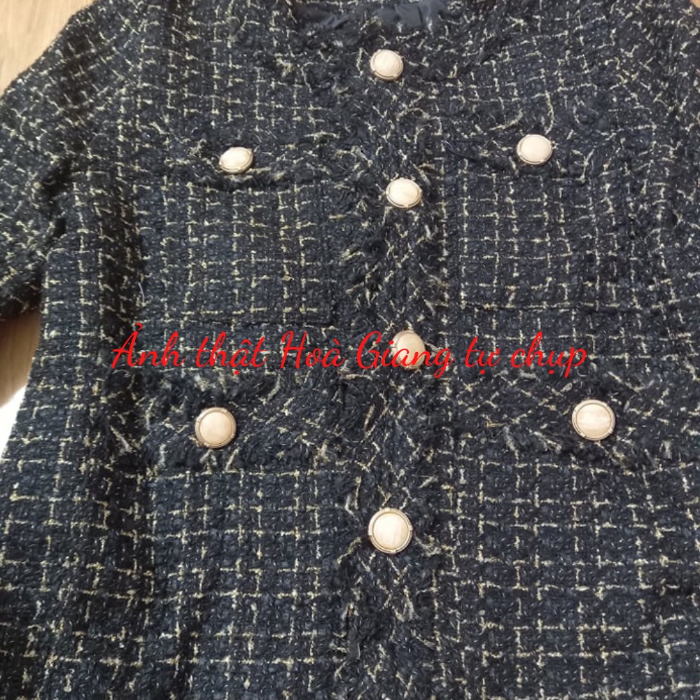 [CÓ SẴN] Áo khoác dạ cổ tròn, áo dạ tweed nữ sang chảnh có video ảnh thật | BigBuy360 - bigbuy360.vn