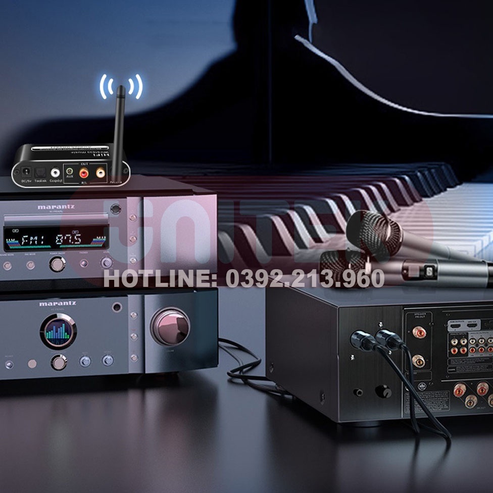 Bộ Chuyển Đổi Âm Thanh T02, DAC HIFI Bluetooth - dùng Hỗ Trợ Cổng Optical