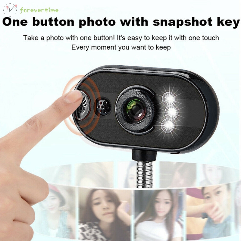 【COD】 Camera USB USB HD với Mic Night Vision cho máy tính để bàn PC Máy tính xách tay Home Office Mới | BigBuy360 - bigbuy360.vn