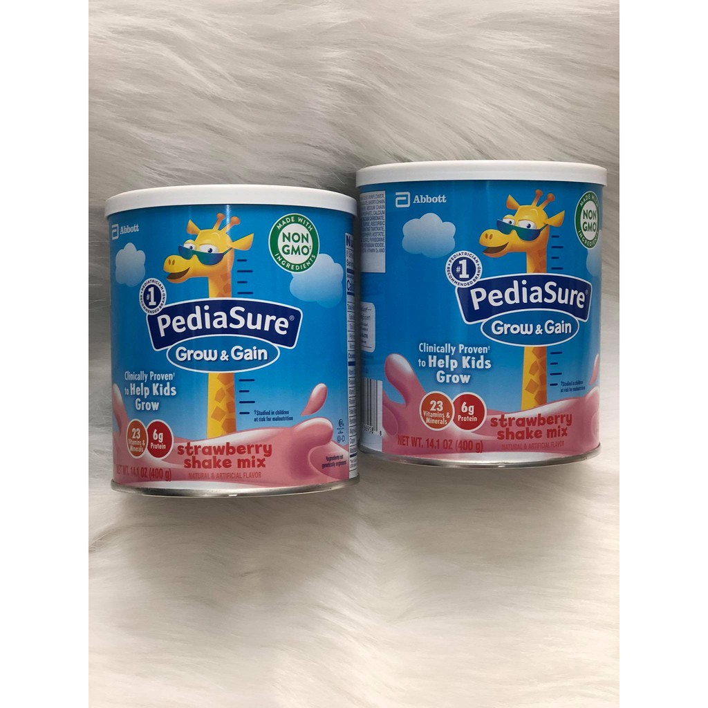 Sữa PEDIASURE MỸ Vani / Dâu 400g ( Date 2022 )