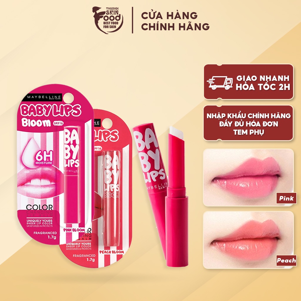 Son Dưỡng Môi Chuyển Màu Maybelline Baby Lips Bloom Color Changing Lip Balm SPF16 1.7g