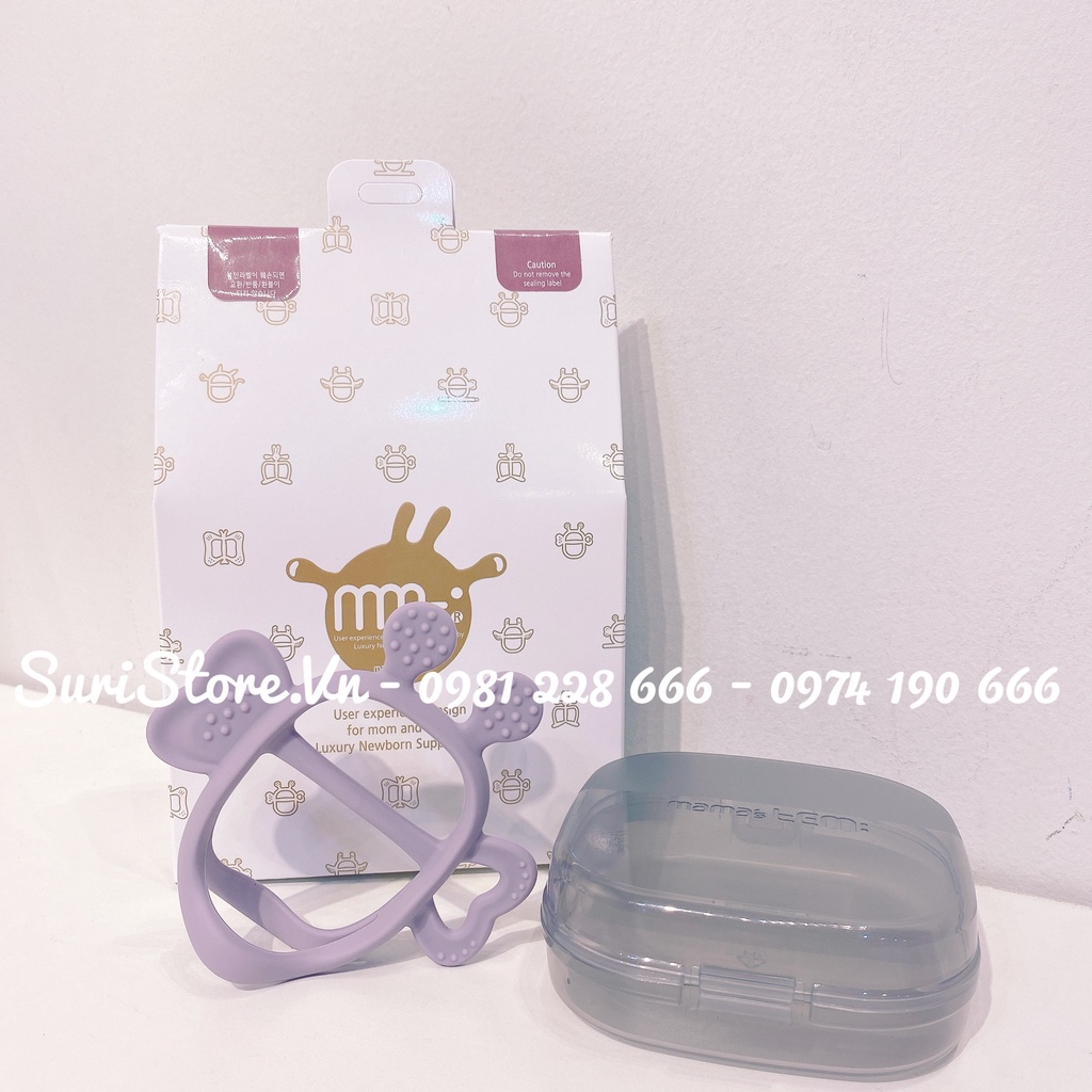 Gặm nướu Silicone Mamastem JemJem Monster Hàn Quốc(full case vuông )