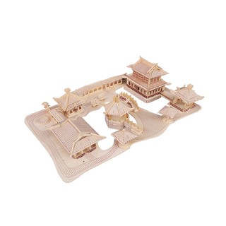 thanh lý 85k Mô hình 3D gỗ Suzhou Garden, đồ chơi ghép hình