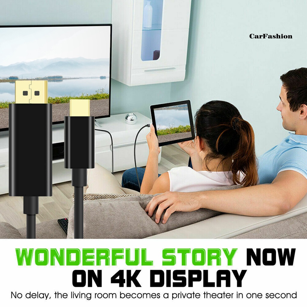 Dây Cáp Chuyển Đổi Type-C Sang Dp 180cm / 6ft Chuyên Dụng Cho Laptop | BigBuy360 - bigbuy360.vn