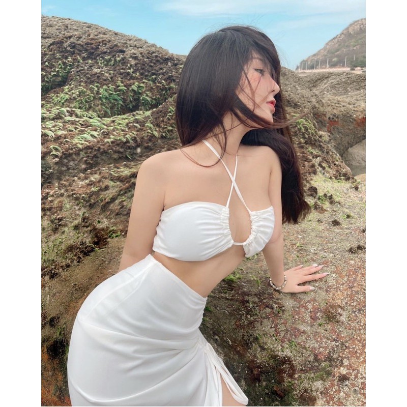 Set 3 món bikini dây buộc hot 2021