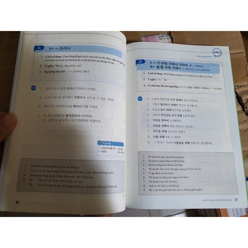 Sách - COMBO 2 Cuốn Cẩm Nang Luyện Thi TOPIK II ( Trình Độ Nghe & Đọc Châu Thùy Trang )