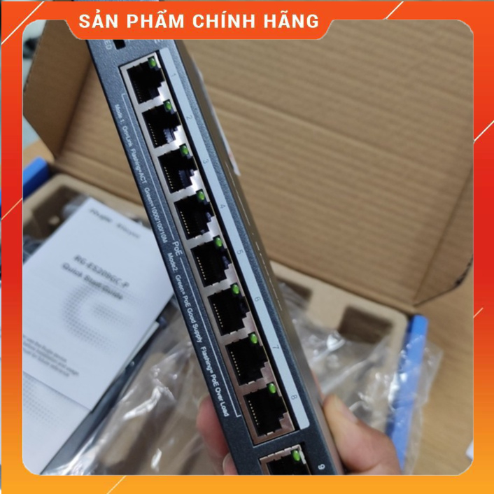 Switch POE 9 cổng RUIJIE REYEE RG-ES209GC-P - Hàng chính hãng