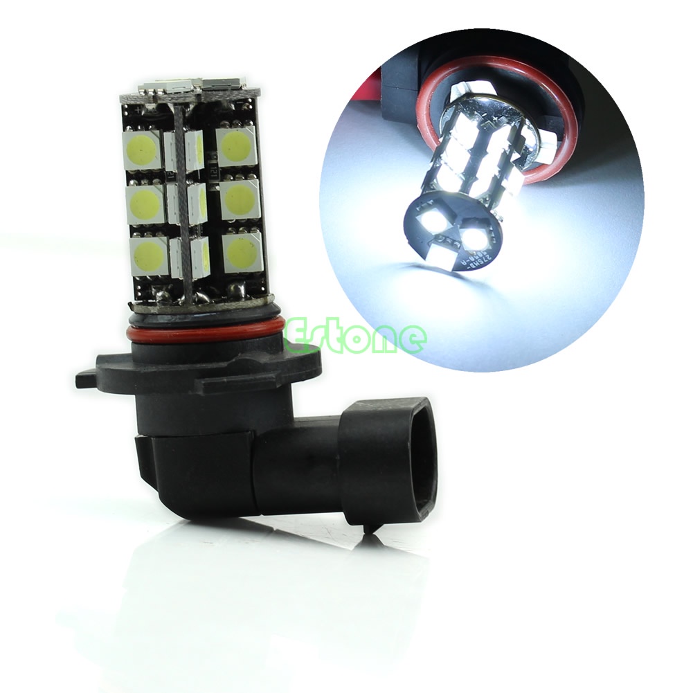 Bộ Đèn Pha LED 9005 5050 HB3 27LED DC 12V Ánh Sáng Trắng Dành Cho Ô Tô