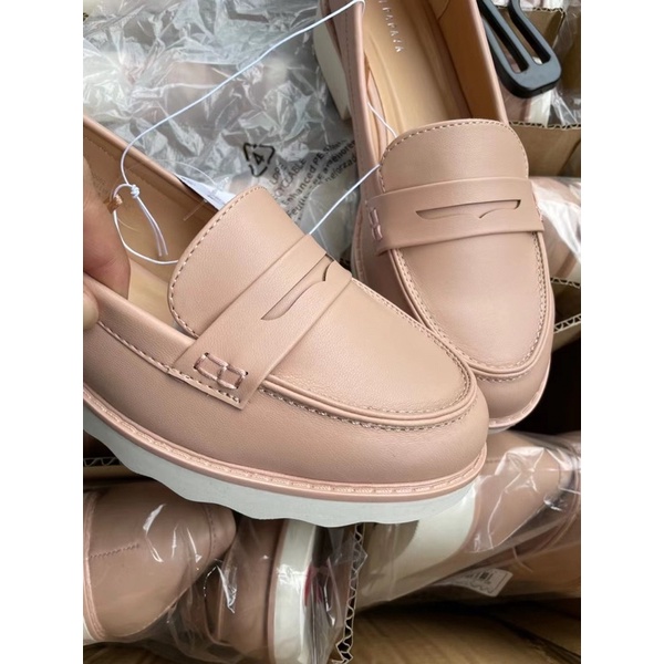 Giày lười nữ Papaya Giày Loafers Matalan xuất dư 0622