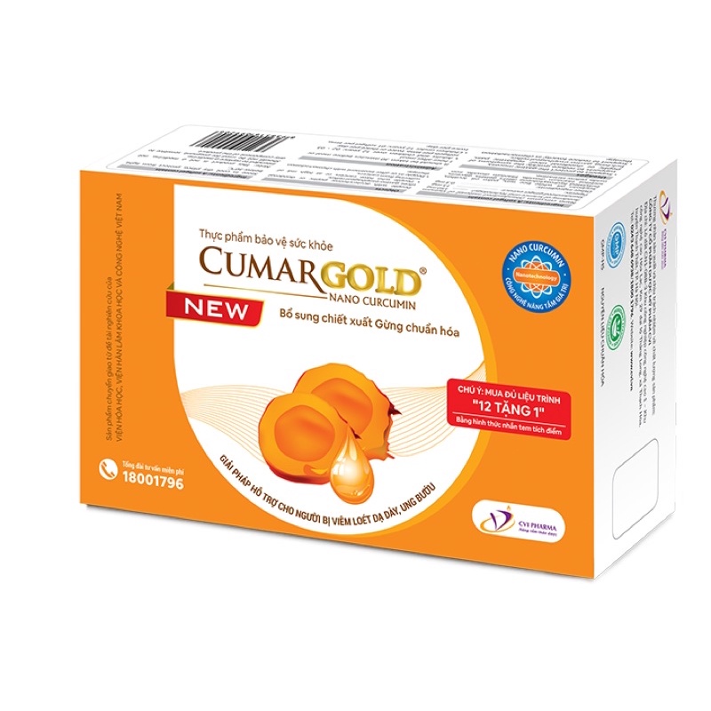 Cumargold - Cumagold new hỗ trợ dạ dày