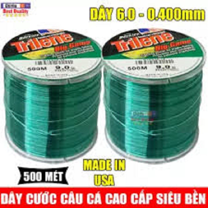 cước câu cá TRILINE 500M tàng hình CƯỚC MỸ - TOp1vn giá rẻ y hình