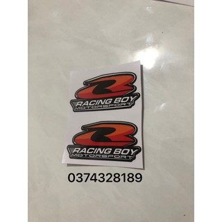 1 cặp tem logo RACING BOY