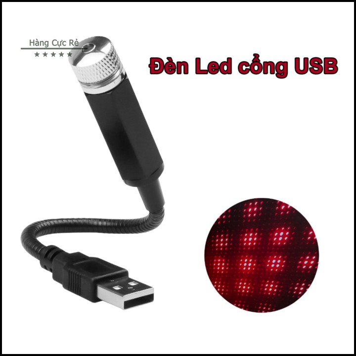 Đèn Lazer cổng USB -  Đa hoa văn – Trang trí nhà cửa ô tô xe hơi siêu đẹp