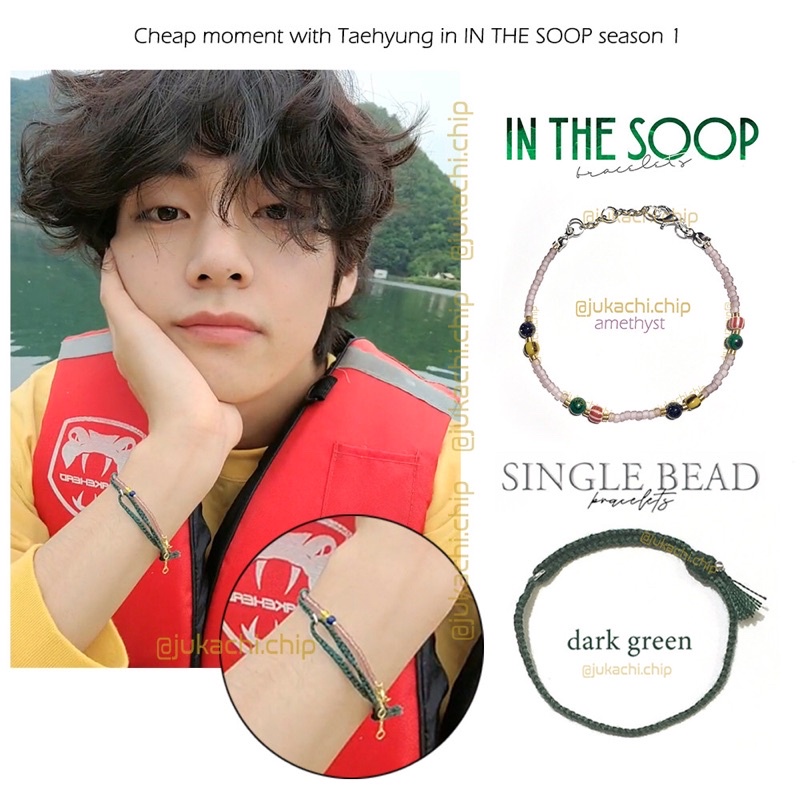 Vòng tay handmade cheap moment with Taehyung  in BTS IN THE SOOP | IN THE SOOP BRACELETS