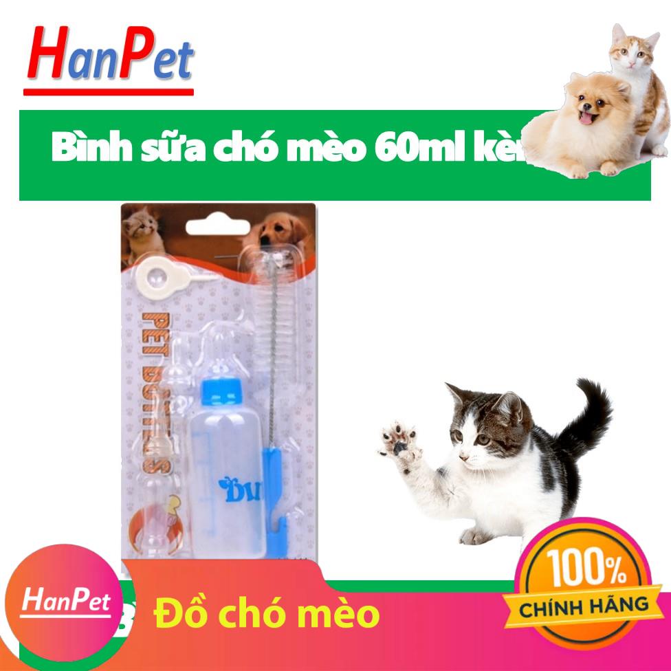HN- Bình ti chó mèo bú sữa ngoài Bình có núm vú mềm cho chó mèo sơ sinh uống sữa hoặc uống thuốc.