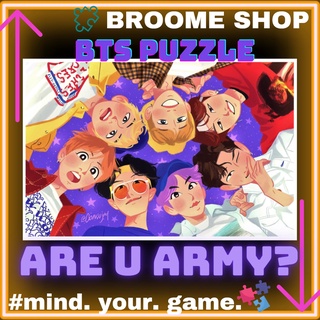BTS Mini Puzzle Tranh ghép hình 150 mảnh trang trí nhóm nhạc BTS 10x15cm BTS Army