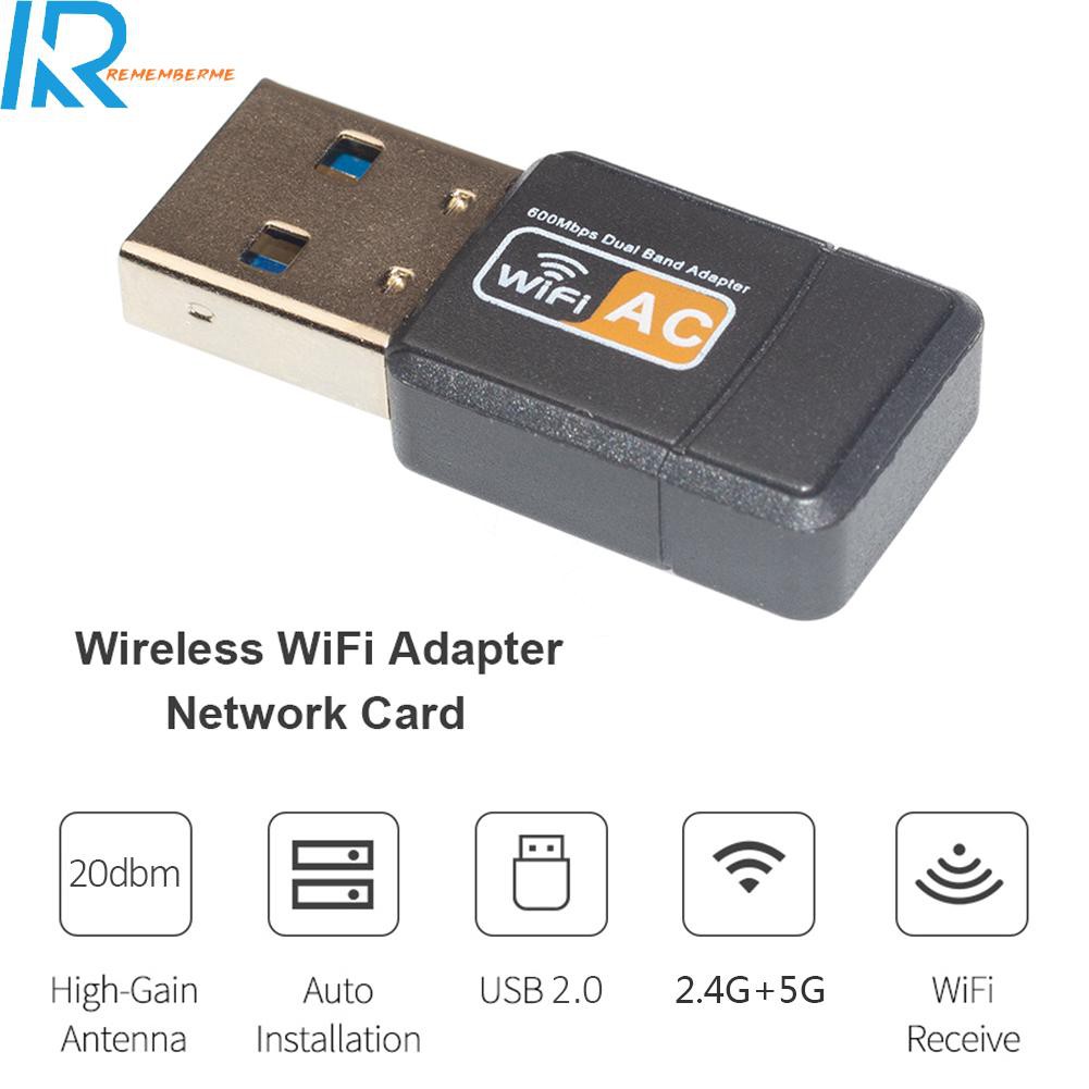 Usb Thu Sóng Wifi 2.0 Không Dây Rememberme. 600mbps 2.4 / 5ghz | BigBuy360 - bigbuy360.vn