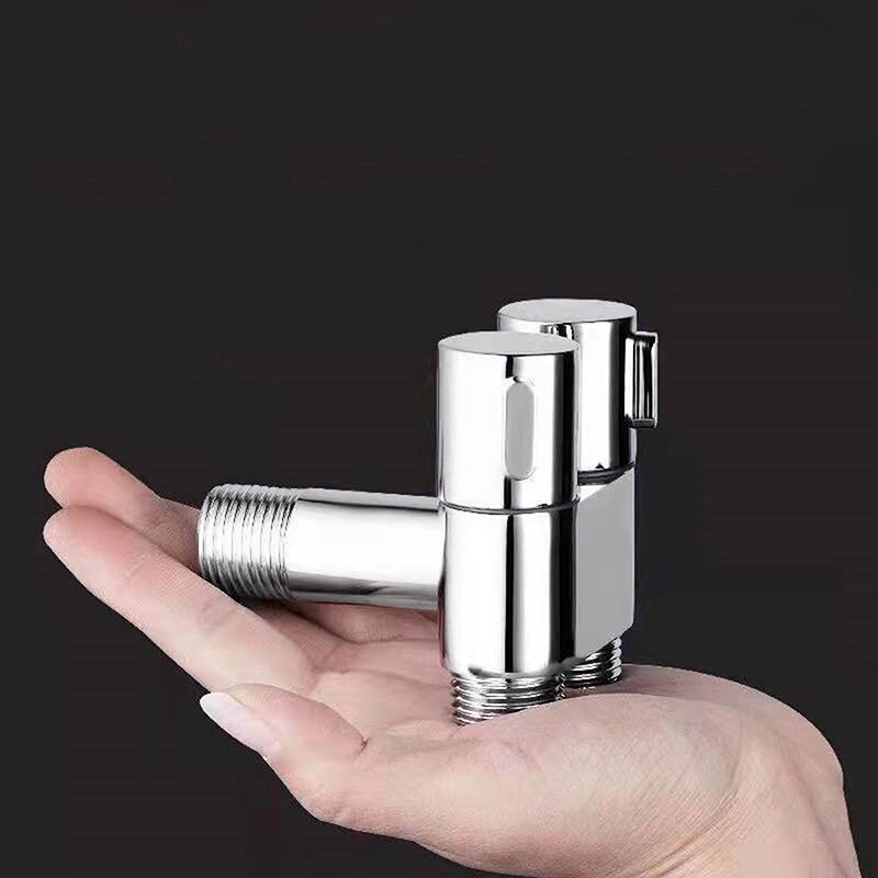 Van Góc 3 Chiều G1 / 2 Gắn Tường Điều Khiển Nước Vệ Sinh Hai Đầu Ra