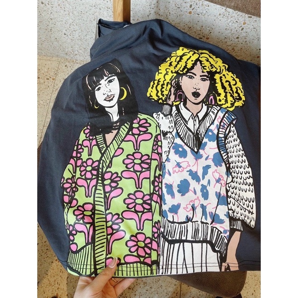 ÁO PHÔNG 2 CÔ GÁI ZARA