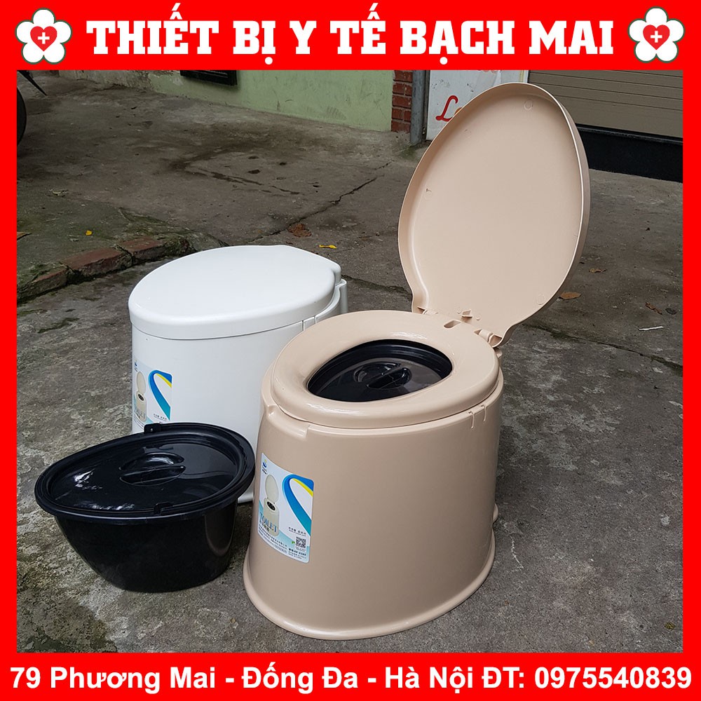 Bô Nhựa Vệ Sinh - Bệt Toilet Di Động Cho Người Già, Bà Bầu, Bệnh Nhân