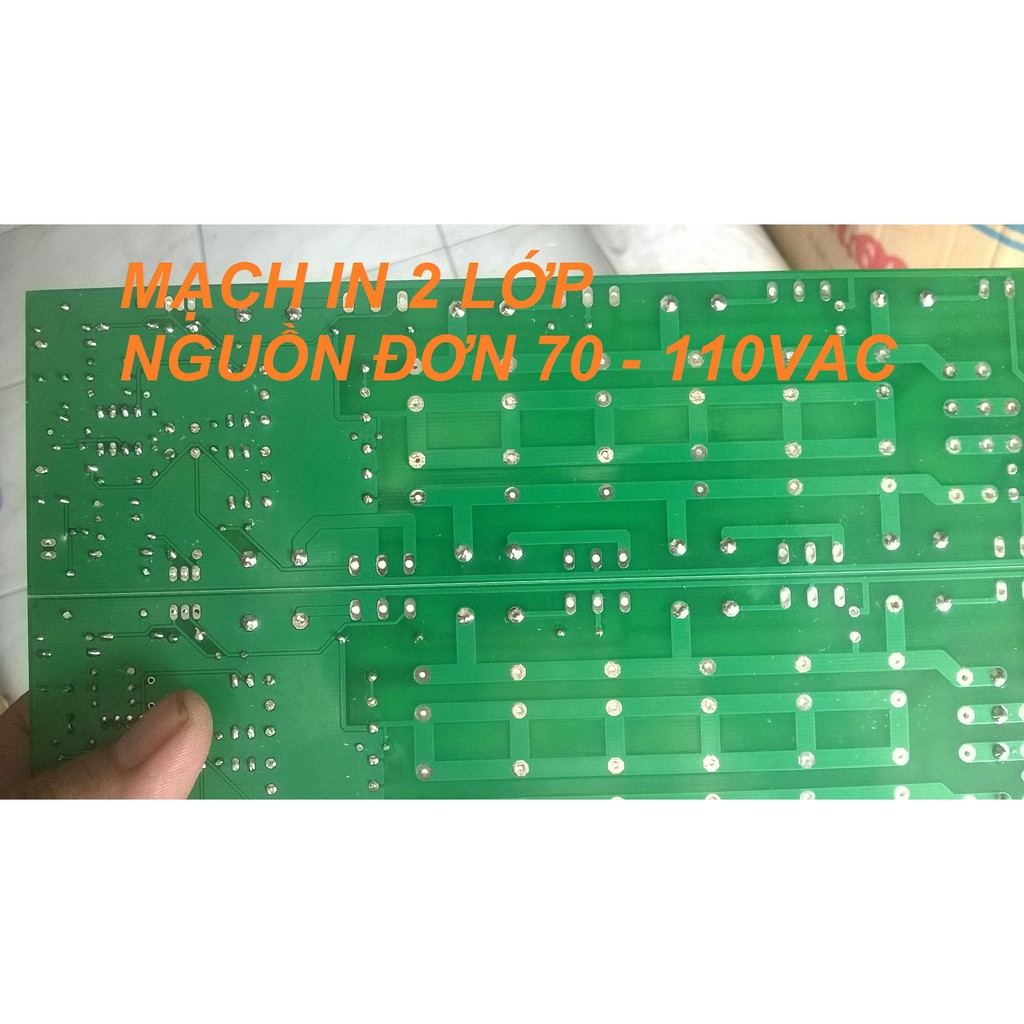 Mạch công suất 16 sò liền nguồn