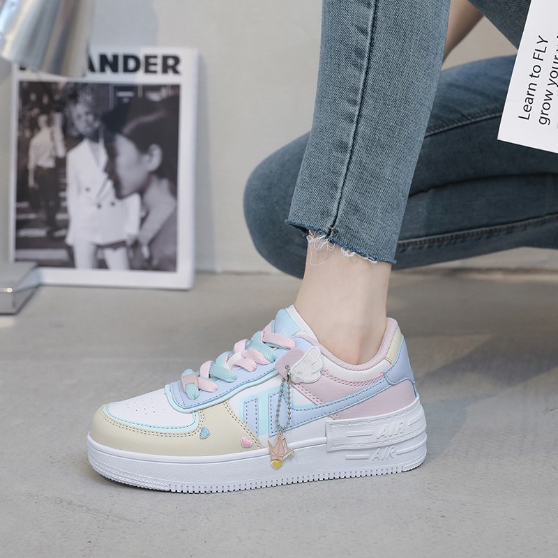 Giày sneaker nữ AIR 2 màu cá tính hottrend 2020