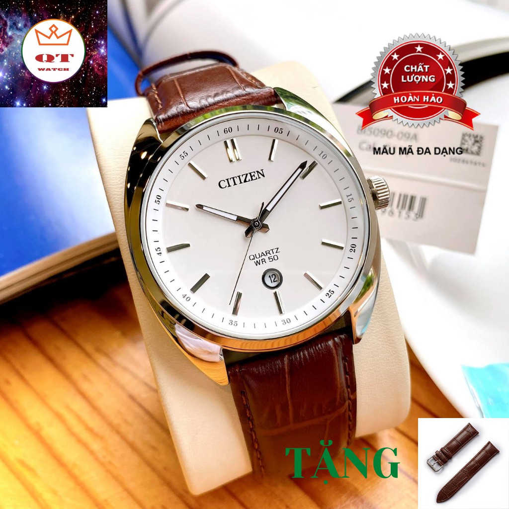 Đồng Hồ CITIZEN Nam BI5090-09A Mai Rùa Cổ Điển Tặng Kèm Dây Da Cao Cấp