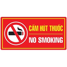 Biển báo cấm hút thuốc