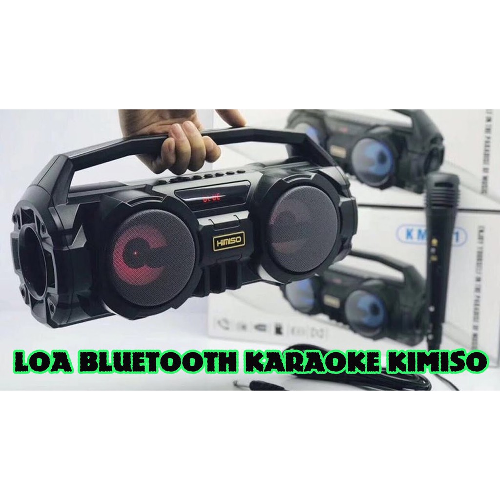 [Sẵn Hàng Giao Ngay] Loa Bluetooth KIMISO KM - S1 ,S2 (tặng kèm Mic có dây)