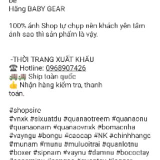BODY SUIT BÉ TRAI BÉ GÁI-SHOPSIRE