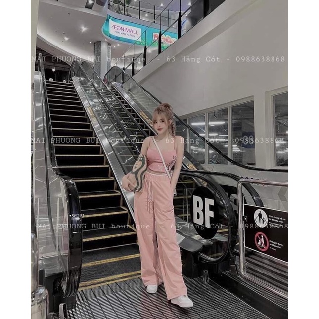 Set áo croptop quần dài siêu đẹp