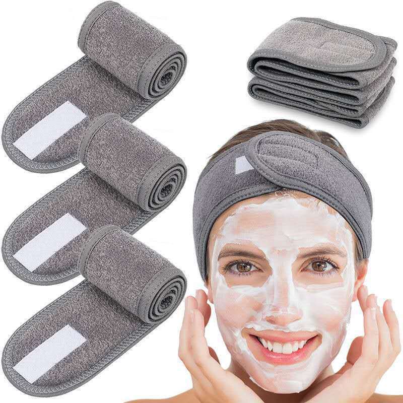 Băng đô rửa mặt làm đẹp Haimeikang với băng gai dính đa chức năng phong cách Hàn Quốc