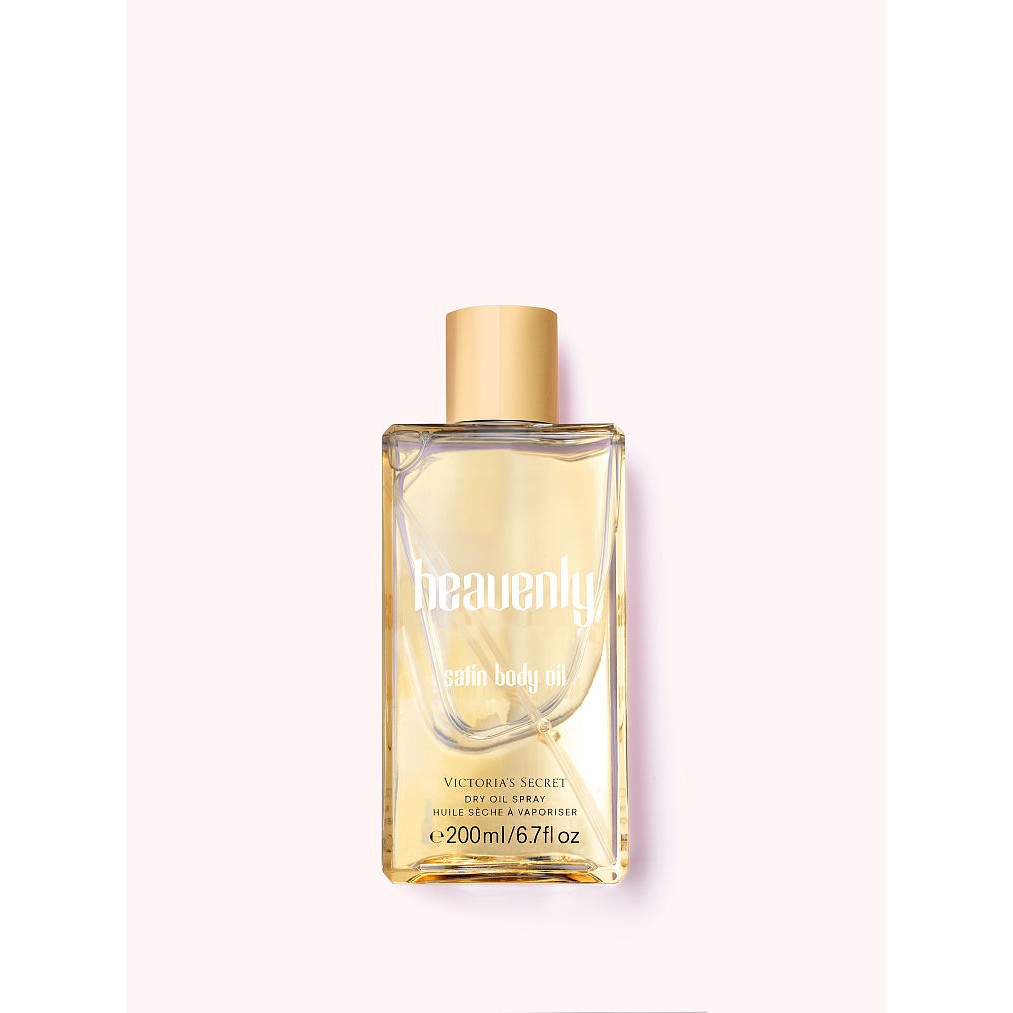Dầu dưỡng ẩm cơ thể cao cấp authentic Victoria's Secret satin body oil dry oil spray Bombshell 200ml
