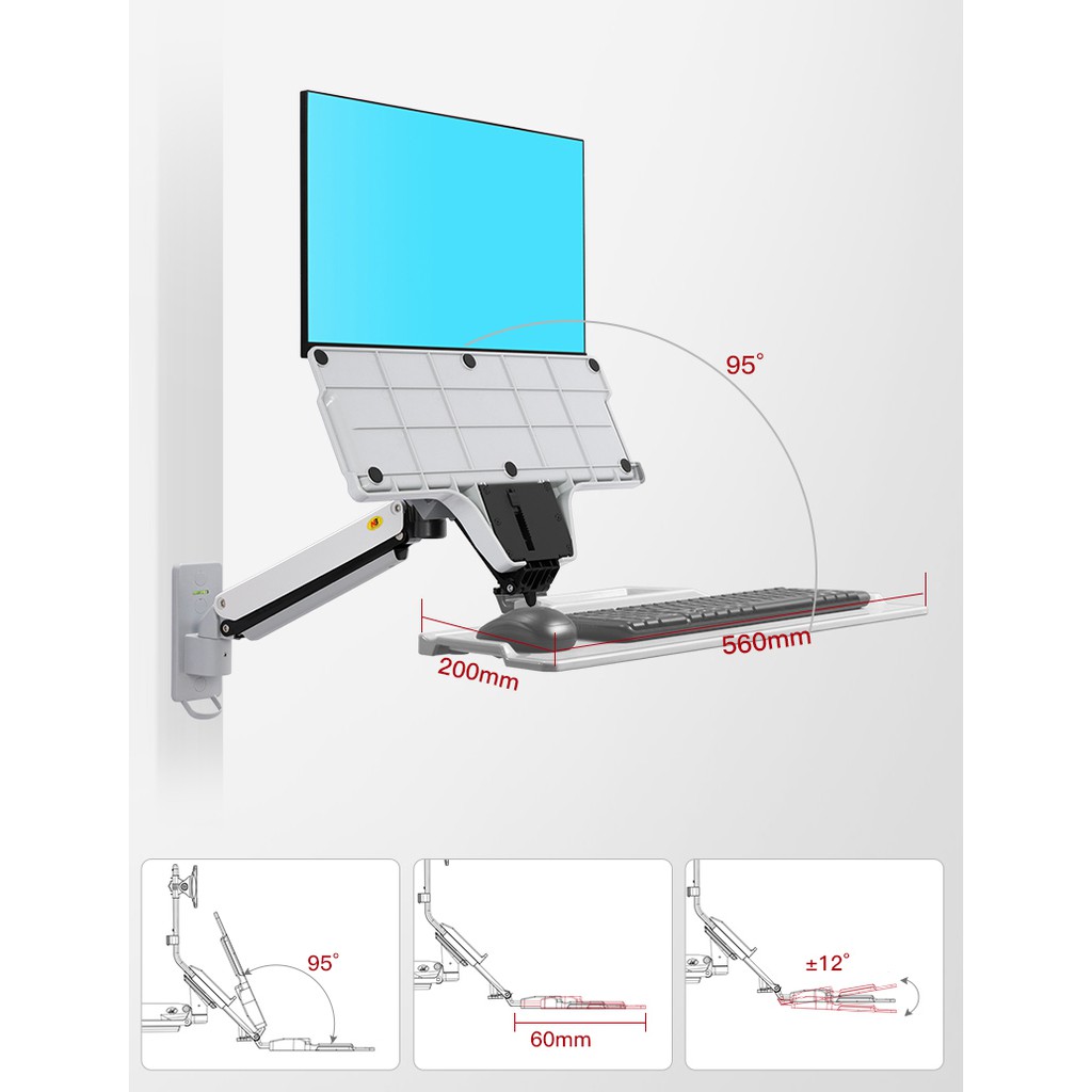 Giá Treo Màn Hình Gắn Tường North Bayou MC32 (22-32inch) | BigBuy360 - bigbuy360.vn