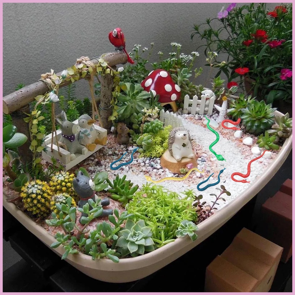 Bộ 30 Rắn Giả Đồ Chơi Bằng Nhựa Dùng Trang Trí Tiệc