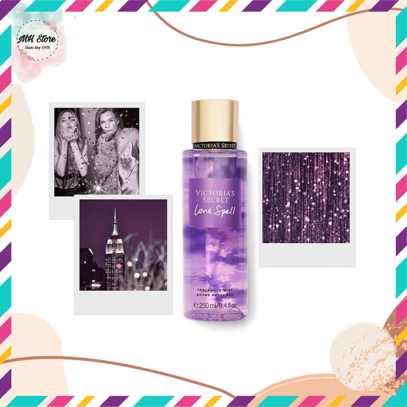 Xịt Thơm Nước Hoa Toàn Thân 🌸 Xịt Thơm Body mist Victoria ’s Secret (250ml) Love Spell