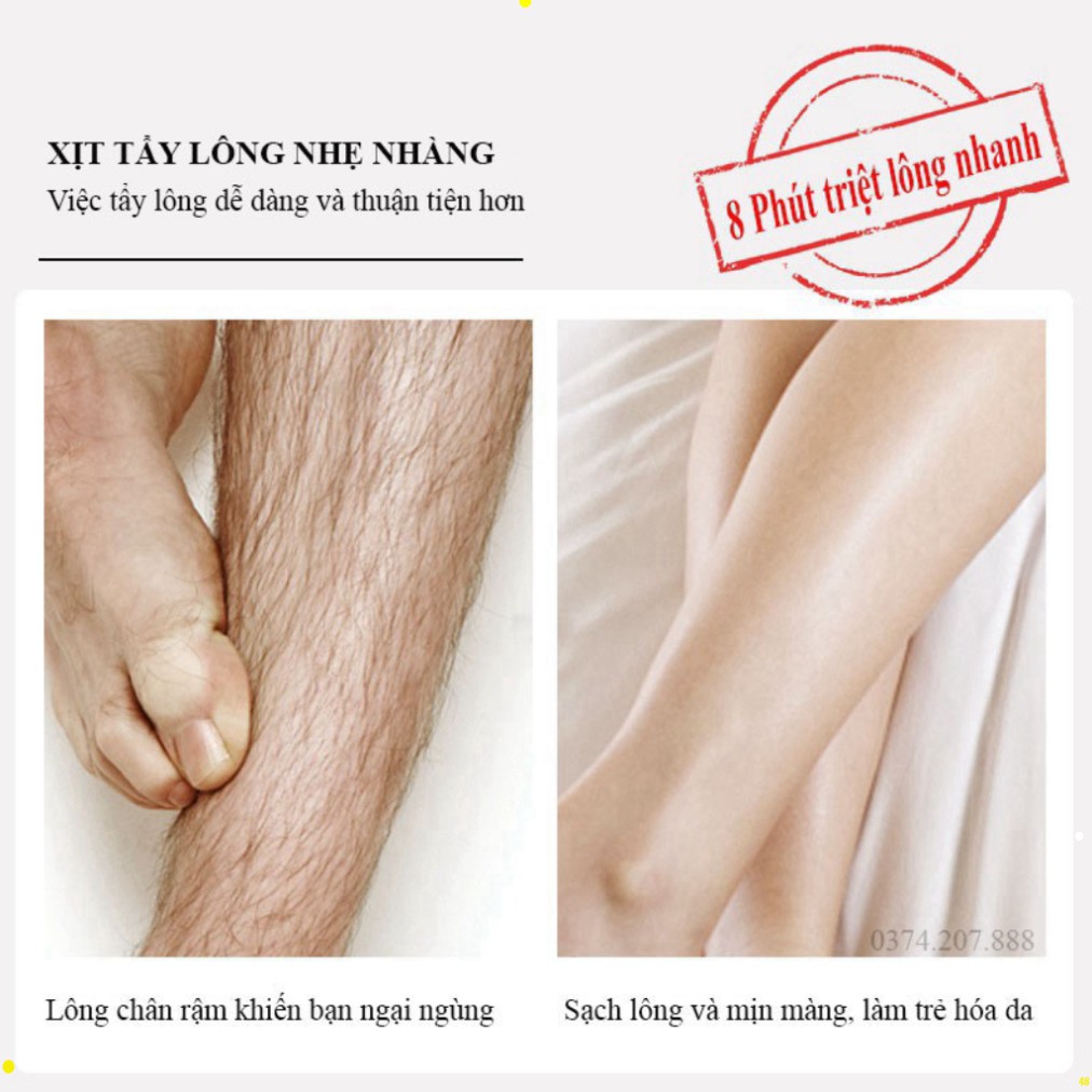 Kem Tẩy Lông Dạng Xịt Dịu Nhẹ Không Đau, chai xịt tẩy triệt lông nách, chân, tay, kem tẩy xịt nhẹ hàng hót lkj | BigBuy360 - bigbuy360.vn