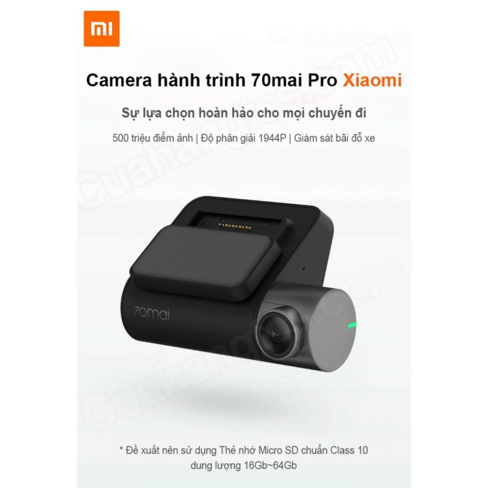 HẾT CỠ GIÁ Camera hành trình Xiaomi 70mai Pro bản quốc tế chính hãng ???