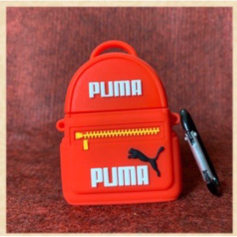 ☘️Tặng kèm móc treo☘️Case Airpod 1 2- Vỏ bao bọc Balo Puma Cover đựng tai nghe không dây Airpods túi con báo đen