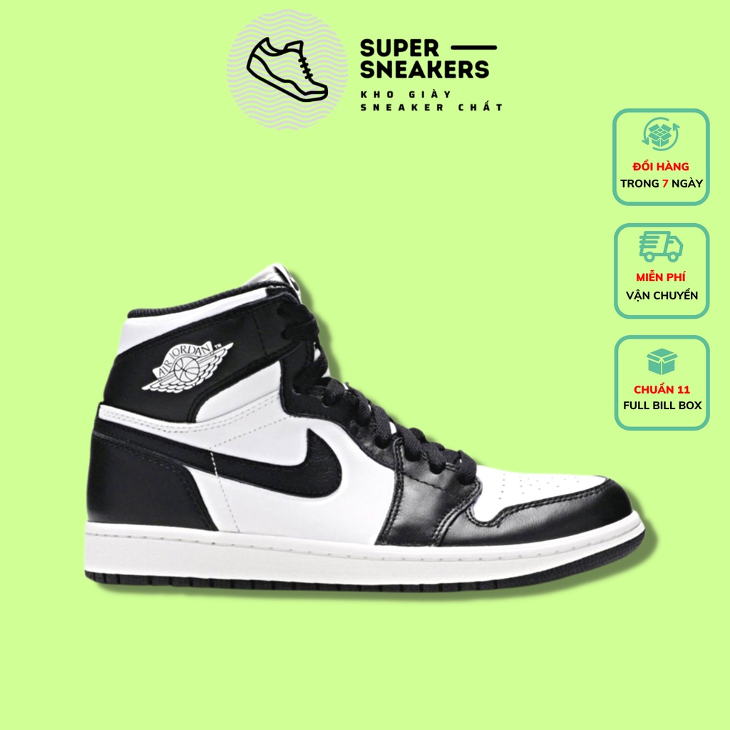 Giày 𝗝𝗼𝗿𝗱𝗮𝗻 𝗣𝗮𝗻𝗱𝗮 Cao Cổ Nam Nữ Hot Trend, Giày Thể Thao Sneaker Jordan Panda Cổ Cao Đen Trắng Thời Trang