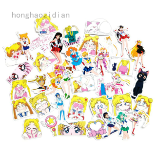 Sailor Moon Bộ 50 Miếng Dán Họa Tiết Thủy Thủ Mặt Trăng 01 Độc Đáo Diy