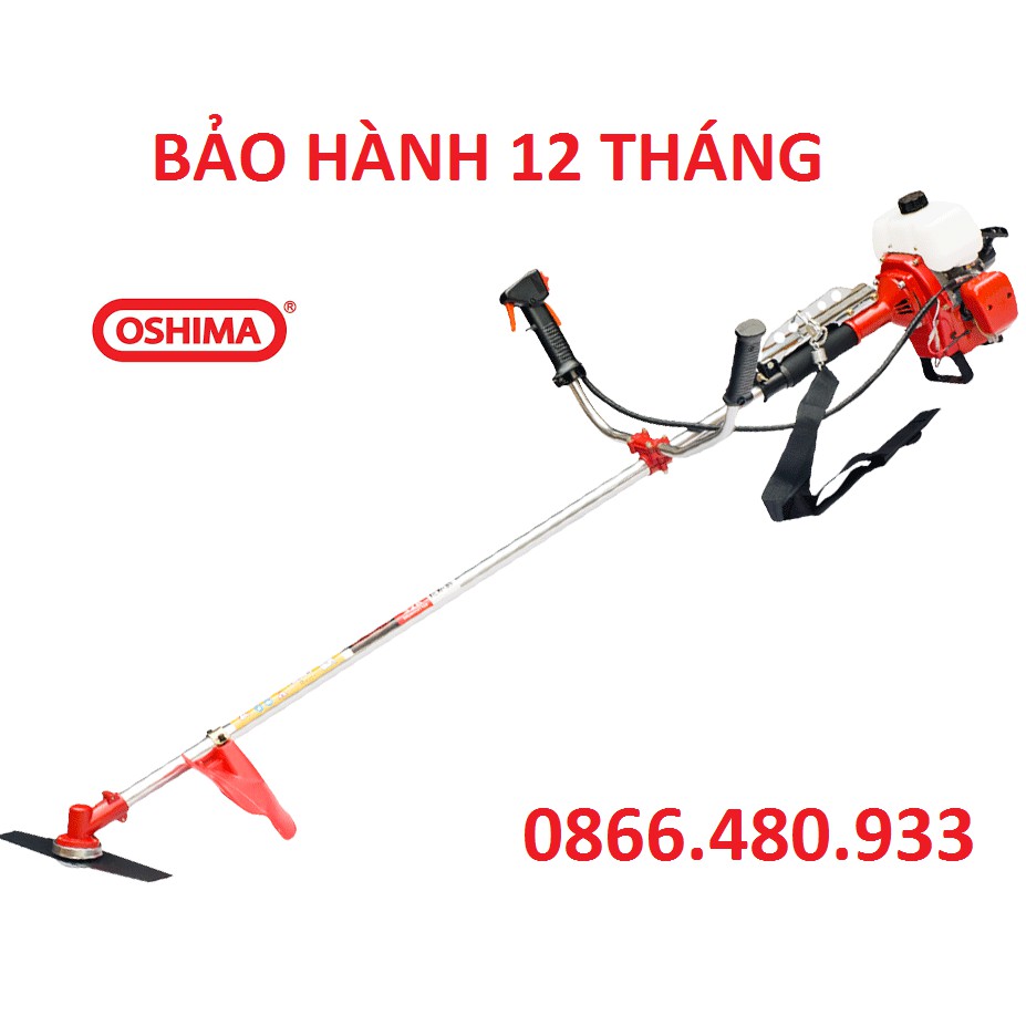 Máy Cắt Cỏ 2 Thì Oshima 328 Bạc 900W